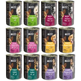    Super Beno Cibo per cani in scatola umido Mix di carni 12x 415 g