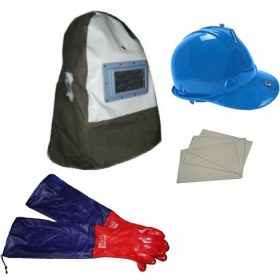 Sabbiatrice a sifone Maschera per sabbiatura