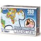  260 MAPPA DEL MONDO PUZZLE EDUCATIVI, OVEST