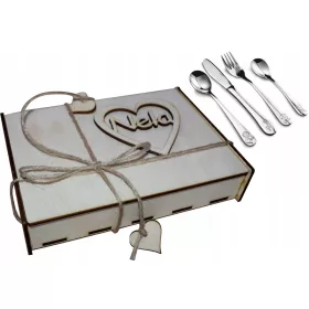  Posate per bambini in acciaio inox Iga