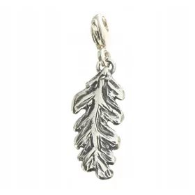  Charm in argento 925 - foglia di quercia 02