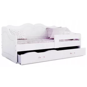  Letto AJKmeble Lili 80 x 180 cm bianco
