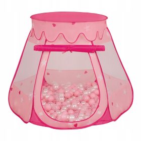    Box per bambini Selonis Zamek, tenda per bambini con palline NZ-03-PINK 105 x 90 cm