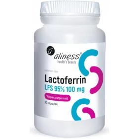   Aliness Lactoferrina LFS 95% e Vitamina C, 100 mg - Integratore alimentare, 30 capsule