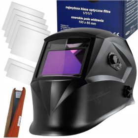   CASCO PER SALDATORE maschera auto-oscurante V4 + vetro protettivo HRS