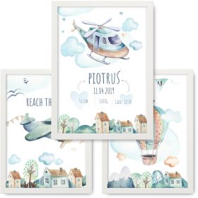  Set di 3 immagini A3, poster, cornice IKEA