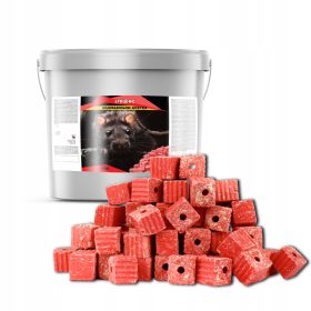   3 KG Veleno, potente veleno contro topi e ratti -  VELENO FORTE PER TOPI E RATTI CUBO DI CERA BROMADIOLONE