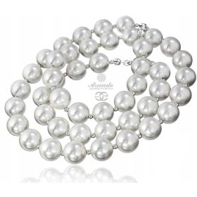  Certificato d'argento originale con perle bianche