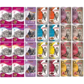  Cibo umido Super Benek, mix di gusti, 2,56 kg