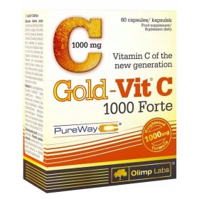   Gold-Vit C 1000 Forte - Integratore di Vitamina C ad Alto Assorbimento, 60 Capsule