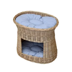  Cuccia per cani in vimini Cuda beige 52 cm x 37 cm