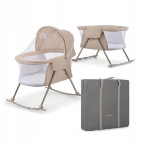    Culla tradizionale Kinderkraft 61 x 88 cm, tonalità del marrone e del beige