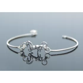  Bracciale monopezzo in argento - cavallo 07