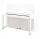 Petrof P 118 M1 pianoforte bianco lucido + cromato
