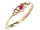  Anello CUORE IN ORO con RUBINO. impegno 24 ore su 24