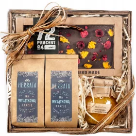  CESTINO REGALO set tè e cioccolata Set REGALO