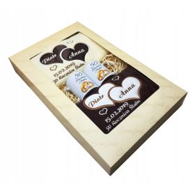    Asciugamani ricamati + tazze, regalo per l'anniversario di matrimonio