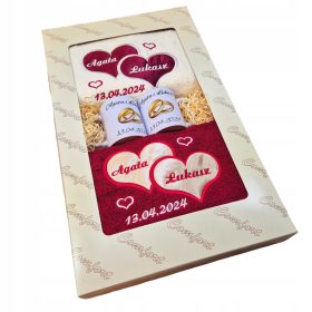    Asciugamani con coppe ricamate, regalo per anniversario di matrimonio