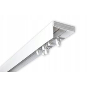    ASTA PER TENDE con copertura, binario da soffitto in PVC 360 a 2 vie