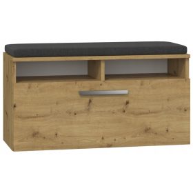    Scarpiera TopEshop con seduta 85 x 46 x 35 cm rovere artigianale