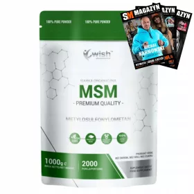  Wish MSM Siarka Organica in Polvere 1000g - Supplemento Ricco di Solfato Organico