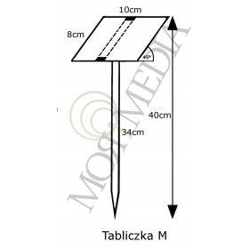  Placca autoportante bianca 100 x 40 cm 10 pz.