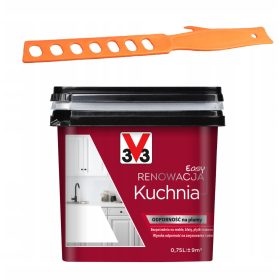    Vernice acrilica per mobili, per piastrelle V33 0,75 l Bianco satinato