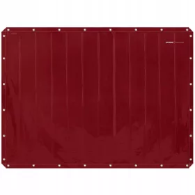 Tenda protettiva per saldatura 239 x 175 cm - rossa