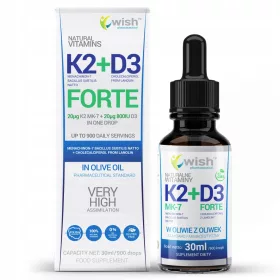   Vitamina K2 MK-7 + D3 Forte in Gocce 30ml - Integratore Alimentare Naturale