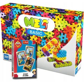    Blocchi da costruzione Meli Basic 300 pz. + Trefl Black Peter - Il pompiere Sam Trefl