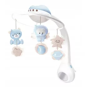 Giostra musicale Infantino con proiezione blu 3in1