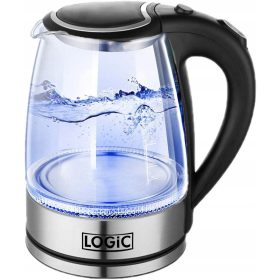    Bollitore elettrico BOLLITORE CARAFFA IN VETRO bollitore 2200 W 1,7 l trasparente