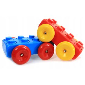  MATTONI MEGA BLOCKS con ruote, 2 pezzi. Marioinex