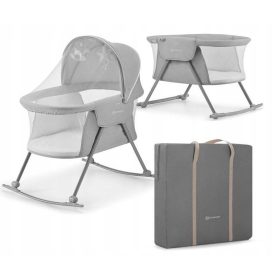    Culla tradizionale Kinderkraft 61 x 88 cm, tonalità del grigio e dell'argento