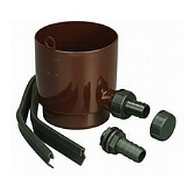  Raccoglitore acqua piovana Marley 100 mm marrone