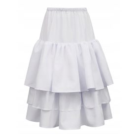  Sottoveste da comunione con tripla ampia balza