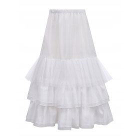  Sottoveste da comunione con tre strati di volant