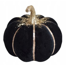  ZUCCA DECORATIVA, VELOUR, DECORAZIONE AUTUNNO, GRANDE
