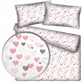    Set biancheria da letto Designpremium 160 x 200 cm tonalità del rosa
