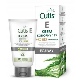   CUTIS CBD E - Crema Emolliente per Eczema e Dermatite Atopica con Olio di Canapa e CBD