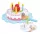  Torta di compleanno con candeline, Edukac alla fragola