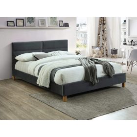    Letto matrimoniale imbottito Signal 5901477286803 160x200 sfumature di grigio