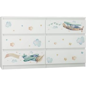  Cassettiera Baby BOO R120 120 x 30 x 77 cm bianca
