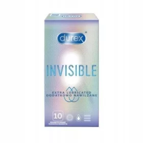  Preservativi Durex Invisible, ulteriormente idratati, 10 pz
