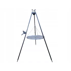    Tripod Garden Grill 185 cm griglia in acciaio inox 60 bobina regolabile