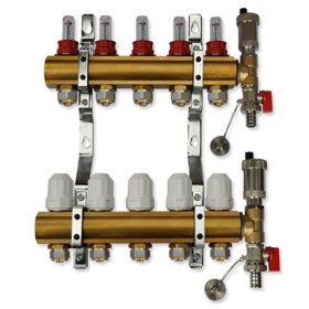    Collettore riscaldamento a pavimento 7 per riscaldamento a pavimento