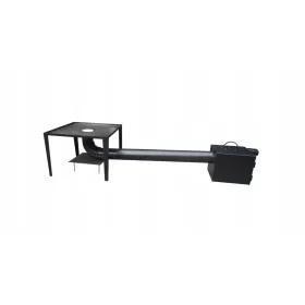    Base per camino 50 cm deflettore per affumicatoio 2 tubi set stufa a ginocchio