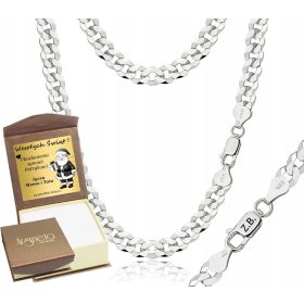   Catena da uomo in argento con diamanti 6,50 mm pr 925 Incisione gratuita