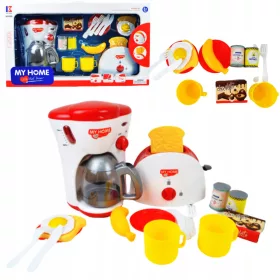    GRANDE SET DI ELETTRODOMESTICI, BAMBINI, MACCHINA DA CAFFÈ + TOSTAPANE