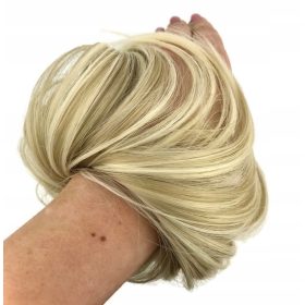    Parrucchino, capelli corti sintetici, biondo chiaro, Women's Hair Island